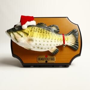Gemmy Big Mouth Billy Bass Christmas Fish 1999 Works *TESTED*